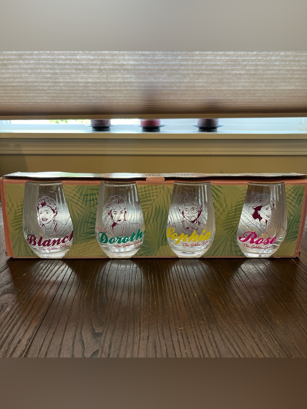 ABC Golden Girls Wine Glassware Set 20 Oz Rose Blanch Dorothy Sophia Tumbler NEW
